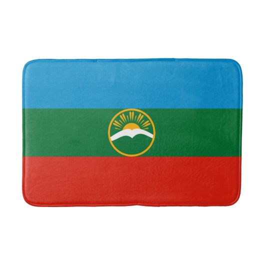 Tapis De Bain Drapeau Karachay Cherkessia (Devant)
