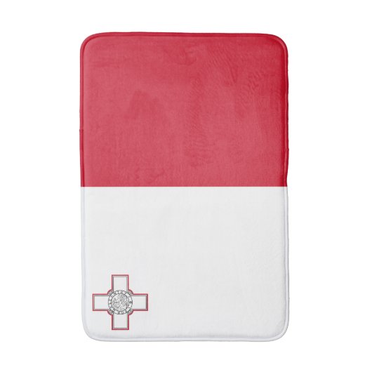 Tapis De Bain Drapeau Malte (Devant (Vertical))