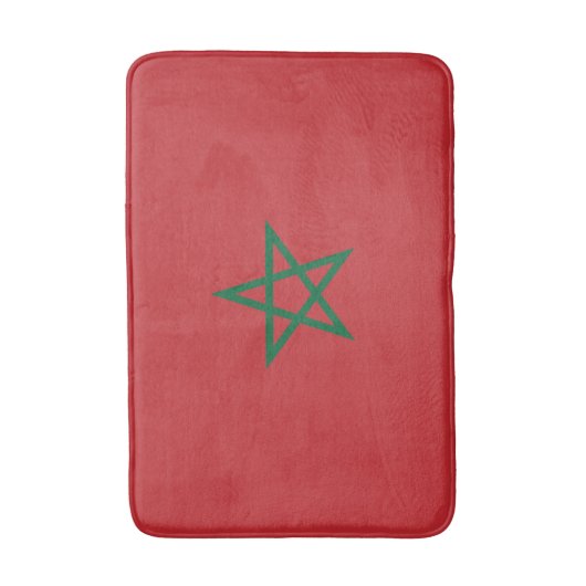 Tapis De Bain Drapeau Maroc (Devant (Vertical))