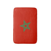 Tapis De Bain drapeau marocain (Devant (Vertical))