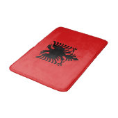 Tapis De Bain Drapeau patriotique albanais (Angle)
