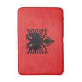 Tapis De Bain Drapeau patriotique albanais (Devant (Vertical))