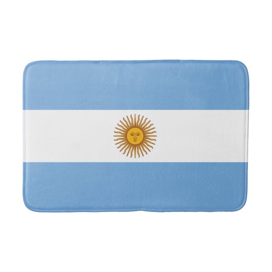 Tapis De Bain Drapeau patriotique argentin (Devant)