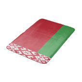 Tapis De Bain Drapeau patriotique biélorusse (Angle)
