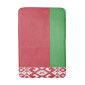 Tapis De Bain Drapeau patriotique biélorusse (Devant (Vertical))