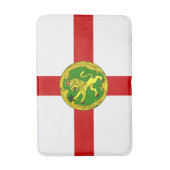 Tapis De Bain Drapeau patriotique d'Aurigny (Devant (Vertical))