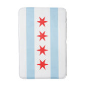 Tapis De Bain Drapeau patriotique de Chicago (Devant (Vertical))