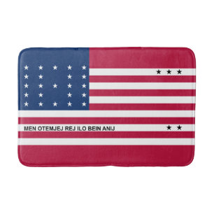 Tapis De Bain Drapeau patriotique de l'atoll de Bikini