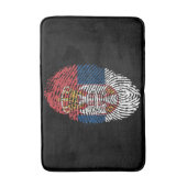 Tapis De Bain Drapeau patriotique de Serbie (Devant (Vertical))