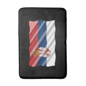 Tapis De Bain Drapeau patriotique de Serbie (Devant (Vertical))