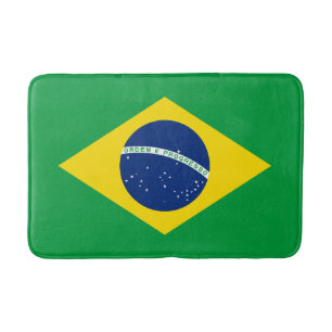 Tapis De Bain Drapeau patriotique du Brésil