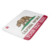 Tapis De Bain Drapeau personnalisé de la Californie (Angle)