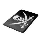 Tapis De Bain Drapeau pirate crâne épées croisées (Angle)