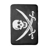 Tapis De Bain Drapeau pirate crâne épées croisées (Devant (Vertical))