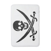 Tapis De Bain Drapeau pirate crâne épées croisées (Devant (Vertical))