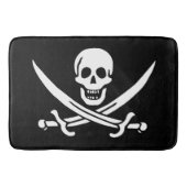 Tapis De Bain Drapeau Pirate Jolly Roger (Devant)