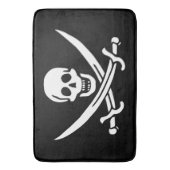 Tapis De Bain Drapeau Pirate Jolly Roger (devant Vertical)