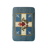 Tapis De Bain Drapeau Québec antique Carillon Sacré-Coeur (Devant (Vertical))