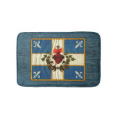 Tapis De Bain Drapeau Québec antique Carillon Sacré-Coeur (Devant)