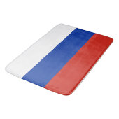 Tapis De Bain Drapeau Russie tricolore (Angle)