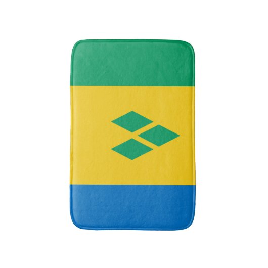 Tapis De Bain Drapeau Saint-Vindan (Devant (Vertical))