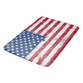 Tapis De Bain Drapeau Splatter Peint USA (Angle)