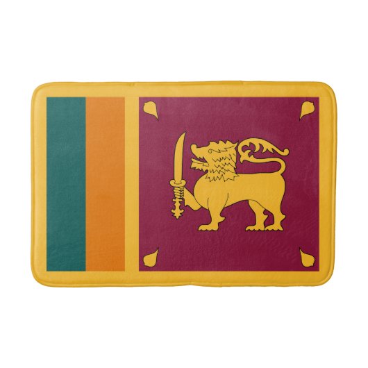 Tapis De Bain Drapeau Sri Lanka (Devant)