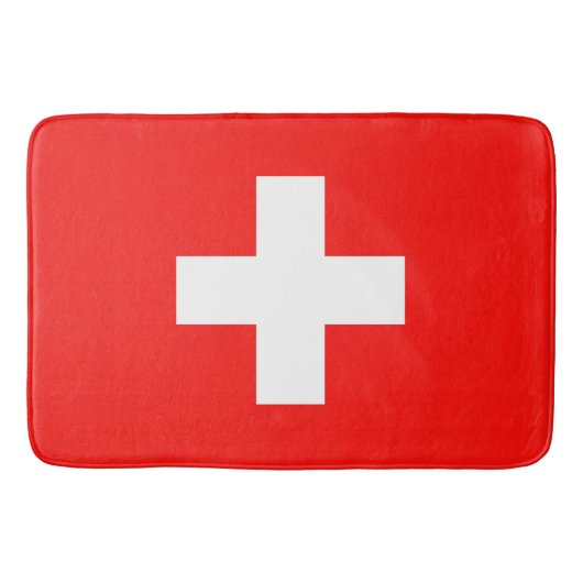 Tapis De Bain Drapeau Suisse (Devant)