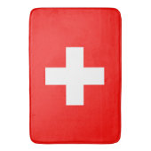 Tapis De Bain Drapeau Suisse (devant Vertical)