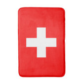 Tapis De Bain Drapeau suisse (Suisse) (Devant (Vertical))