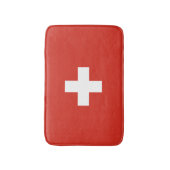 Tapis De Bain Drapeau suisse | Tapis de salle de bain Suisse (Devant (Vertical))