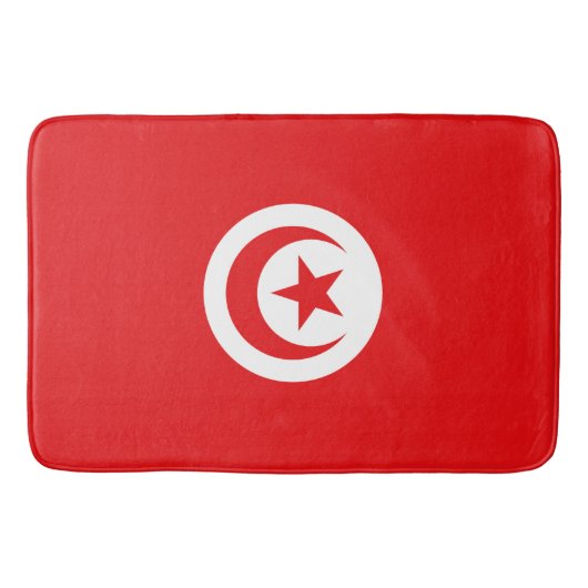 Tapis De Bain Drapeau Tunisie (Devant)