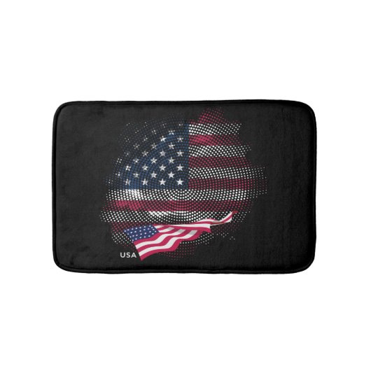 Tapis De Bain Drapeau USA (Devant)
