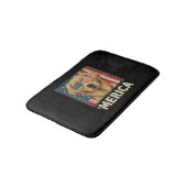 Tapis De Bain Drapeau vintage Golden Retriever 'Merica (Angle)