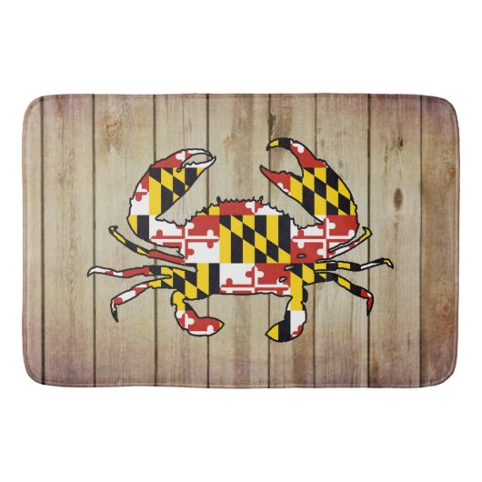 Tapis De Bain Drapeau Wood Maryland (Devant)