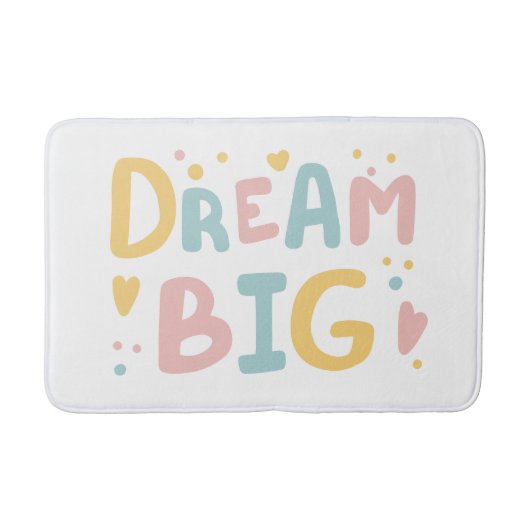 Tapis De Bain Dream Big Pastel Hearts (Devant)