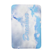 Tapis De Bain Dreamer Puffy nuages blancs et ciel bleu (Devant (Vertical))