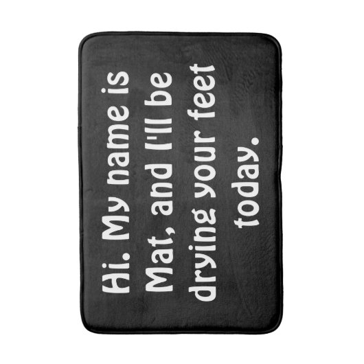 Tapis de bain drôle (Devant (Vertical))