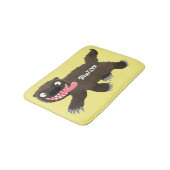 Tapis De Bain Drôle animal avide de carcajou (Angle)