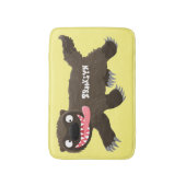 Tapis De Bain Drôle animal avide de carcajou (Devant (Vertical))