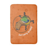 Tapis De Bain Drôle Capybara Ne t'inquiète pas d'être caricaturé (Devant (Vertical))