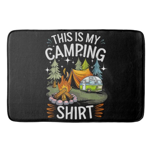 Tapis De Bain Drôle C'est Mon Camping Pour Campeur (Devant)