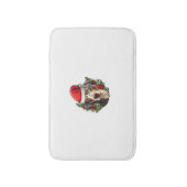 Tapis De Bain Drôle Chien de Noël Catahoula Leopard (Devant (Vertical))