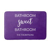Tapis De Bain Drôle Citation Violet Bain Mat (Devant)
