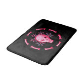 Tapis De Bain Drôle Crâne rose Halloween Whimsigoth (Angle)