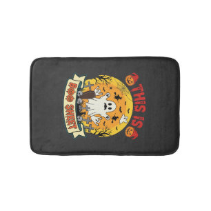 Tapis De Bain Drôle de Halloween Boo Sheet Fantôme Cimetière