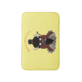 Tapis De Bain Drôle dessin animé de bison de buffle (Devant (Vertical))
