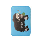 Tapis De Bain Drôle dessin animé de boeuf musqué (Devant (Vertical))