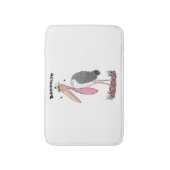 Tapis De Bain Drôle dessin animé de cigogne en marabou (Devant (Vertical))