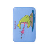 Tapis De Bain Drôle dessin animé de grenouille et mouche (Devant (Vertical))